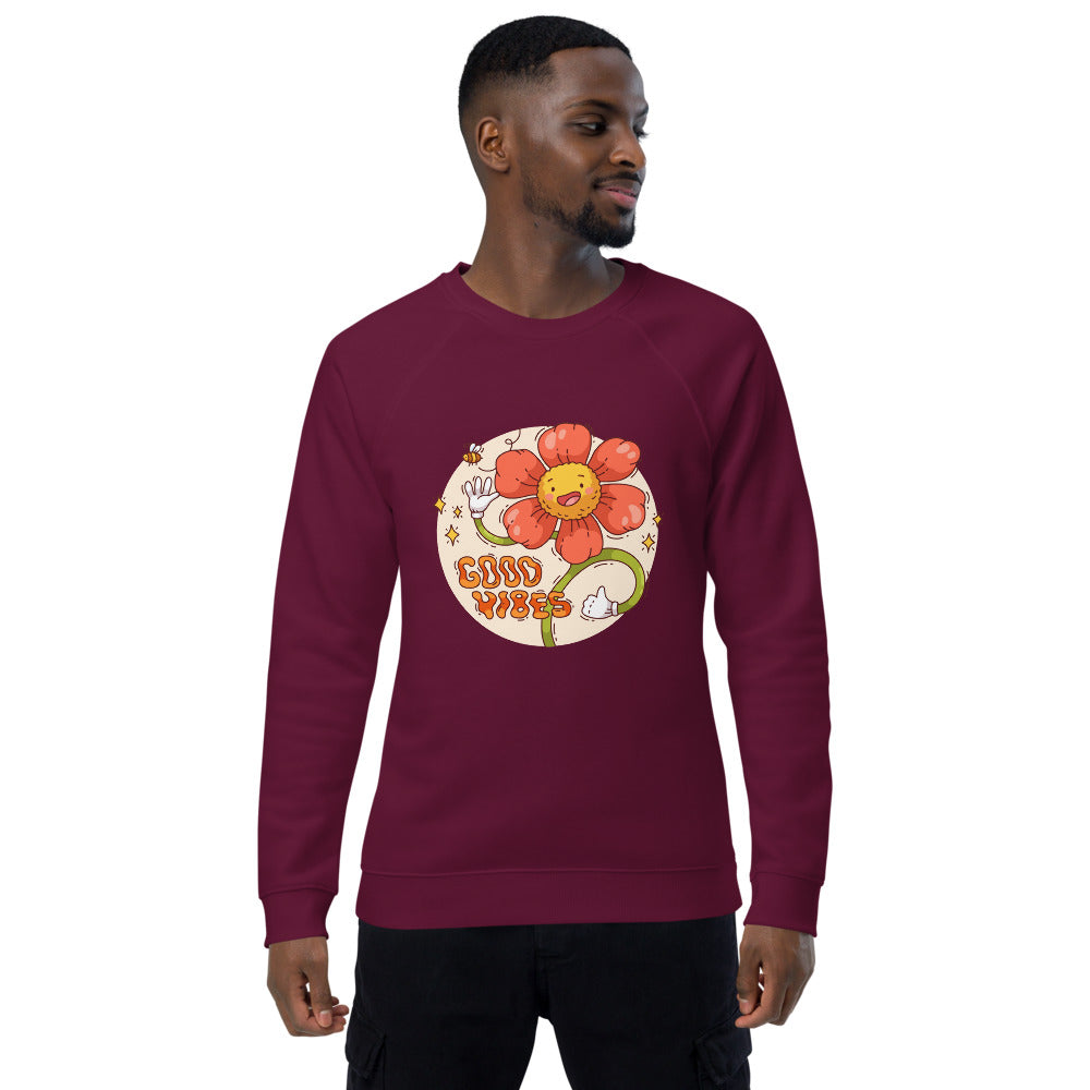 Good vides | Unisex Organic Raglan Sweatshirt | SOL'S 03567