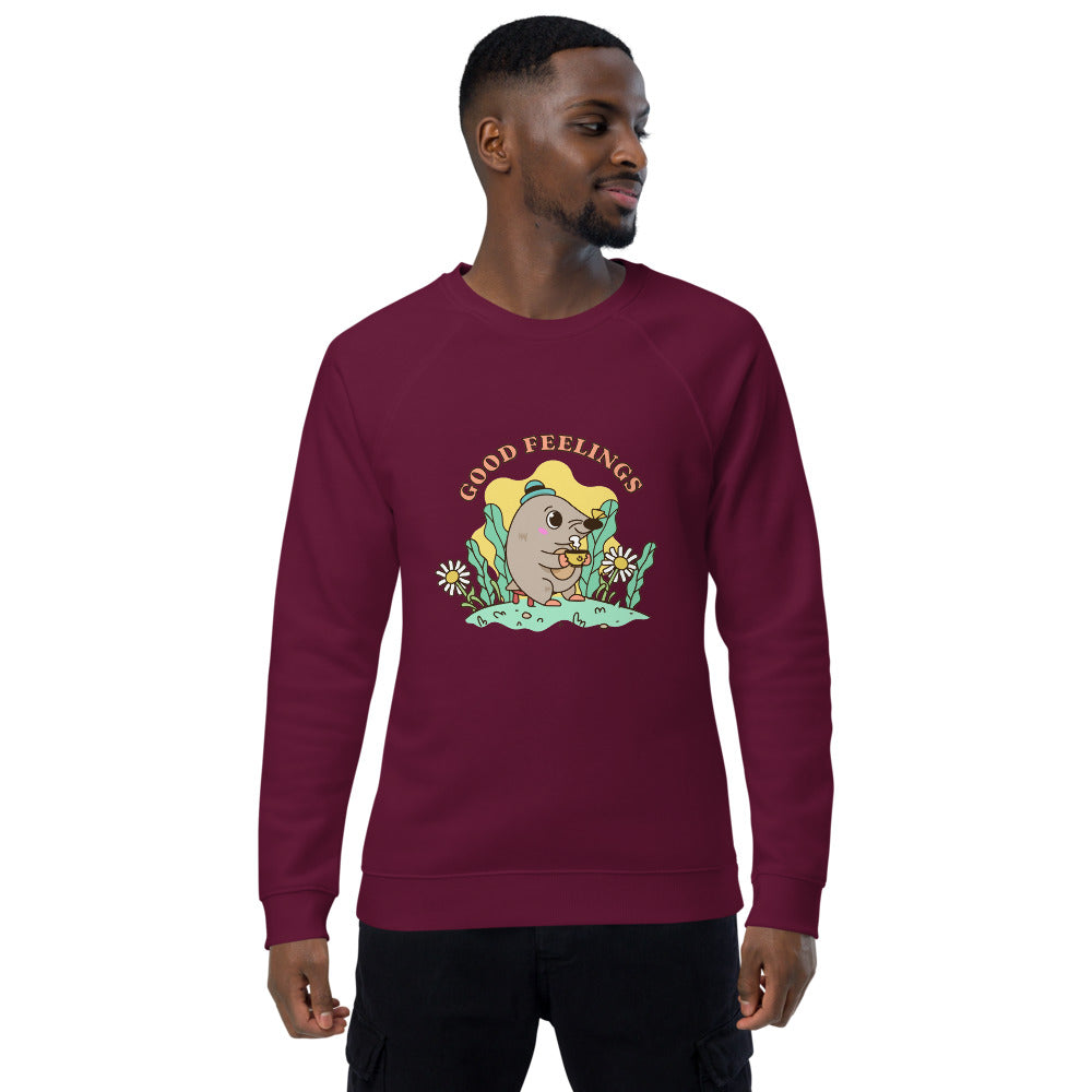 Good feelings | Unisex Organic Raglan Sweatshirt | SOL'S 03567