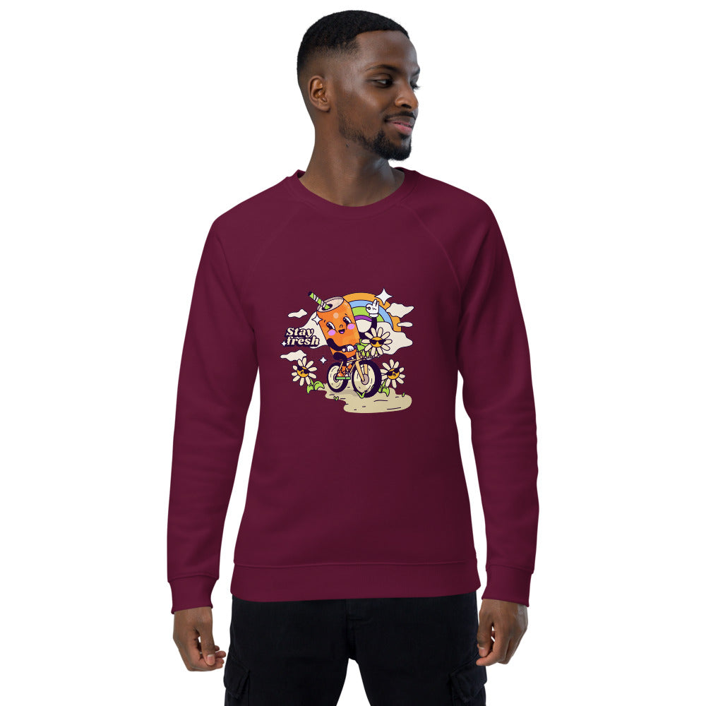 Stay fresh | Unisex Organic Raglan Sweatshirt | SOL'S 03567