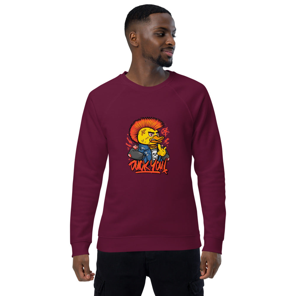Duck you | Unisex Organic Raglan Sweatshirt | SOL'S 03567