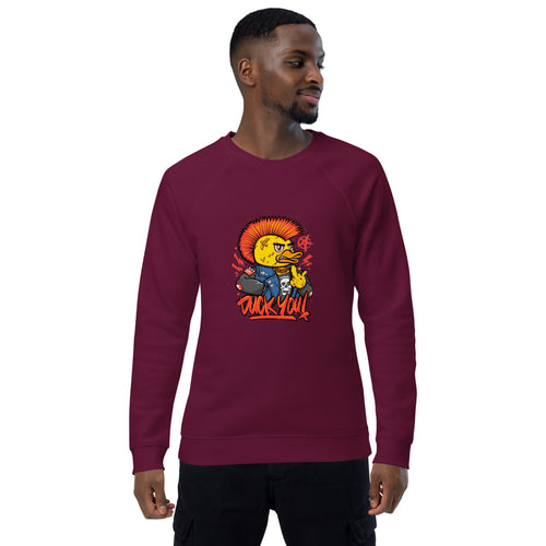 Duck you | Unisex Organic Raglan Sweatshirt | SOL'S 03567