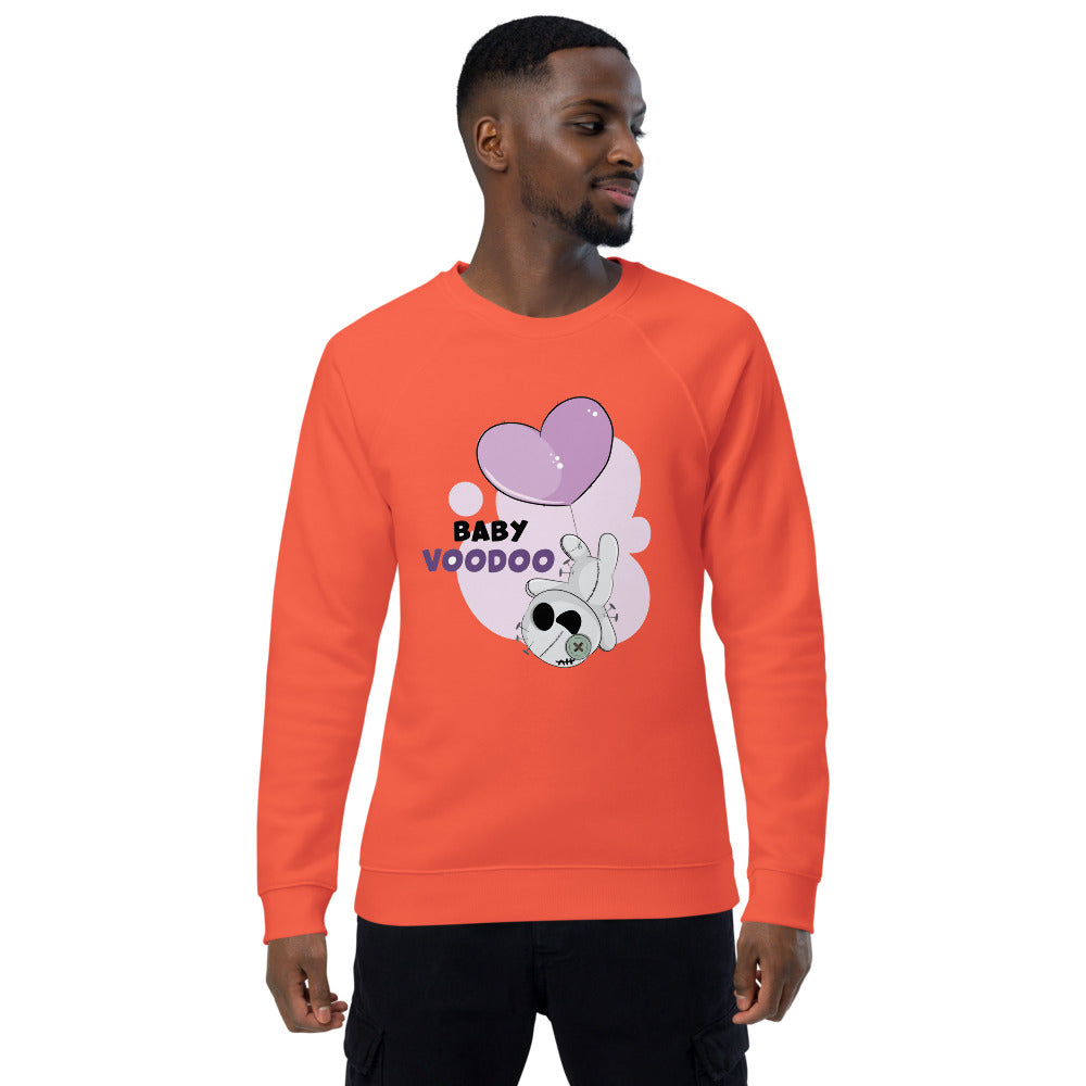 Ted heart - Baby voodoo | Unisex Organic Raglan Sweatshirt | SOL'S 03567