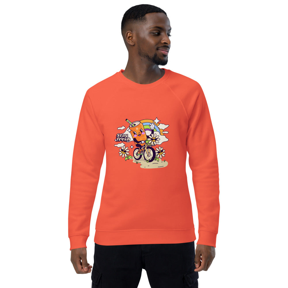 Stay fresh | Unisex Organic Raglan Sweatshirt | SOL'S 03567