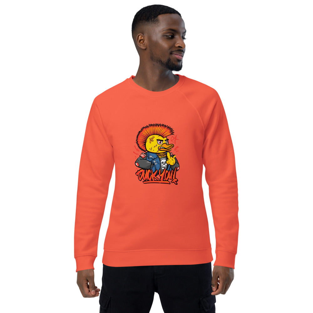 Duck you | Unisex Organic Raglan Sweatshirt | SOL'S 03567