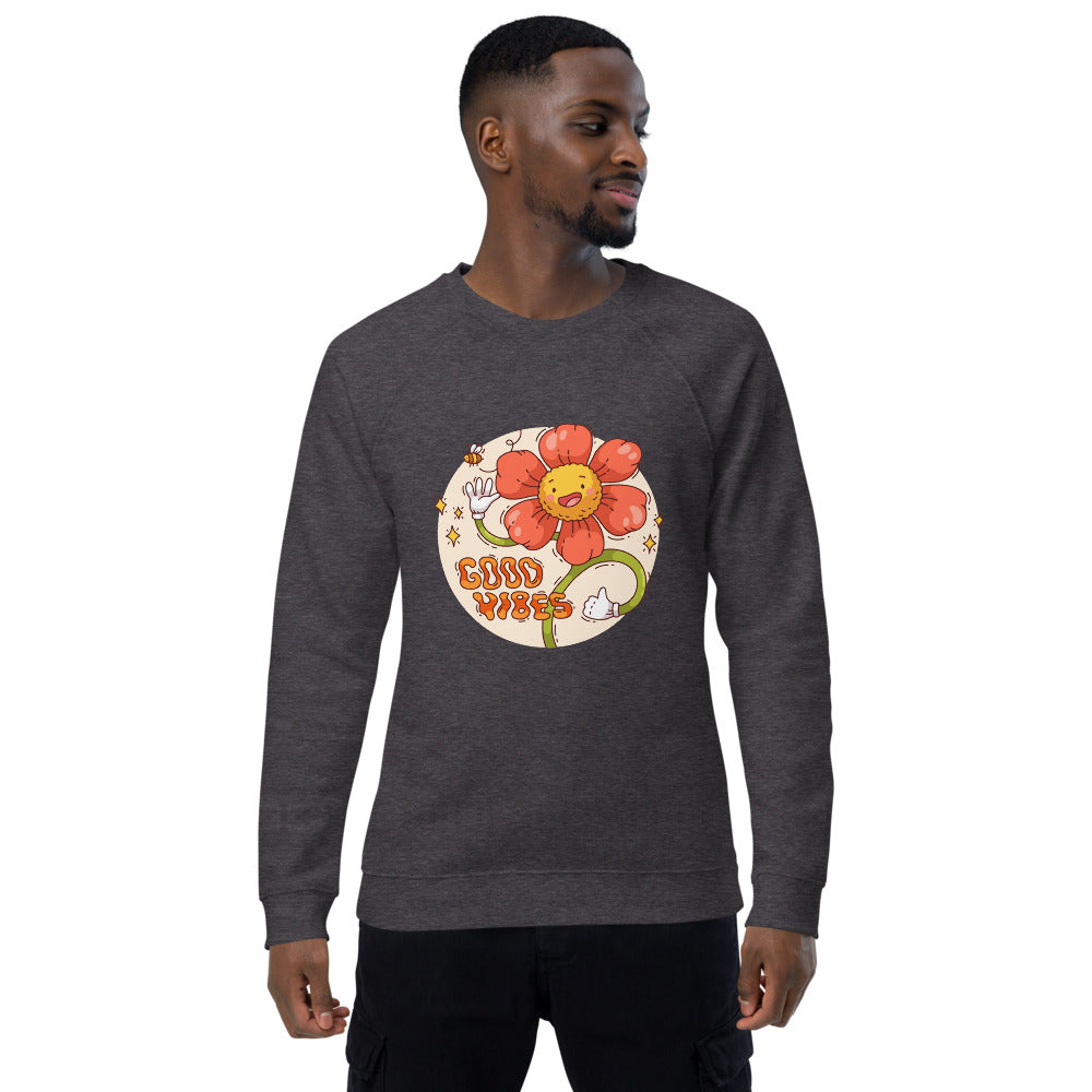Good vides | Unisex Organic Raglan Sweatshirt | SOL'S 03567