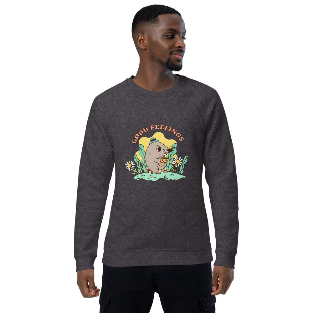 Good feelings | Unisex Organic Raglan Sweatshirt | SOL'S 03567