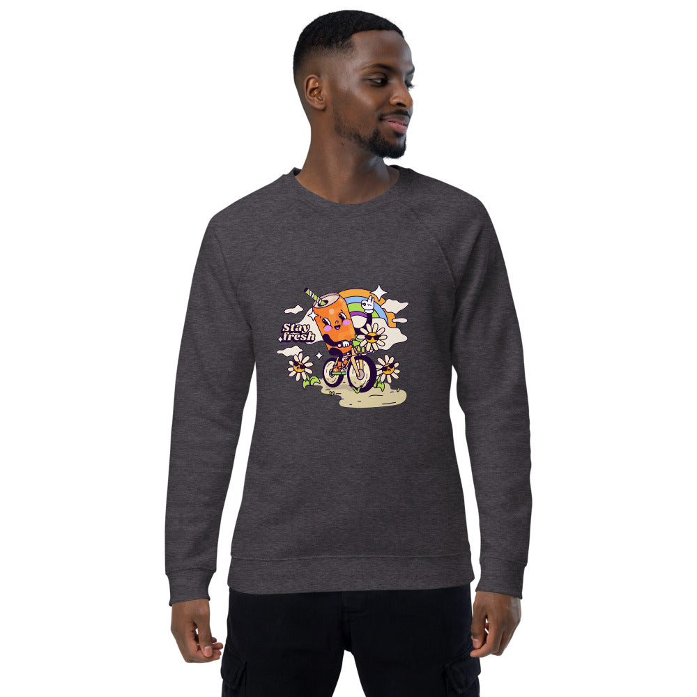 Stay fresh | Unisex Organic Raglan Sweatshirt | SOL'S 03567
