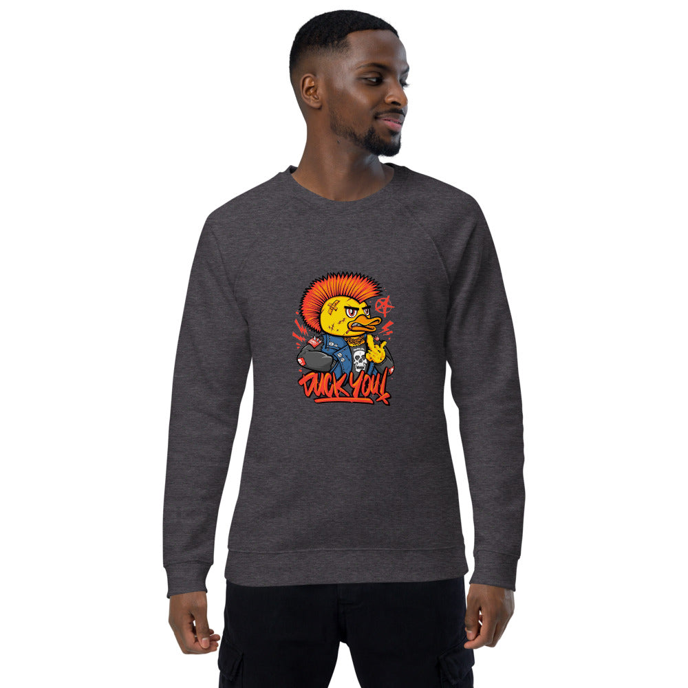 Duck you | Unisex Organic Raglan Sweatshirt | SOL'S 03567