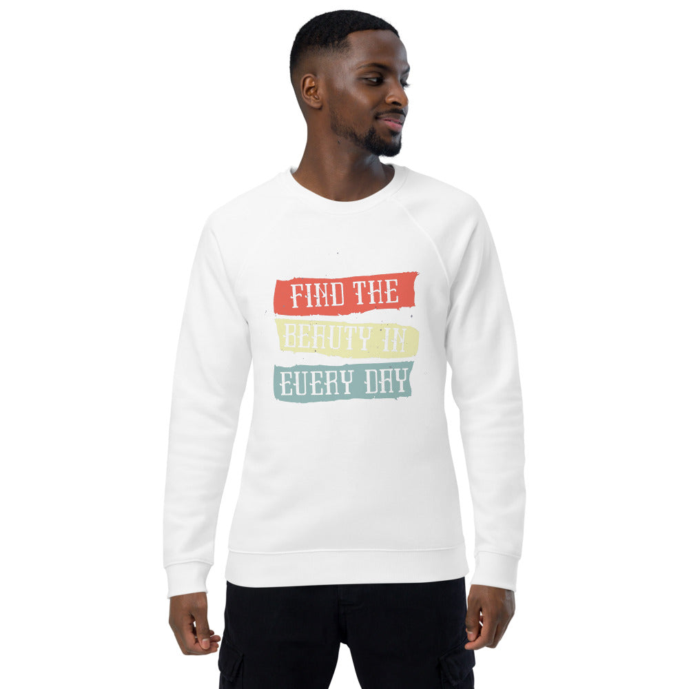 Find the beauty in every day | Unisex Organic Raglan Sweatshirt | SOL'S 03567