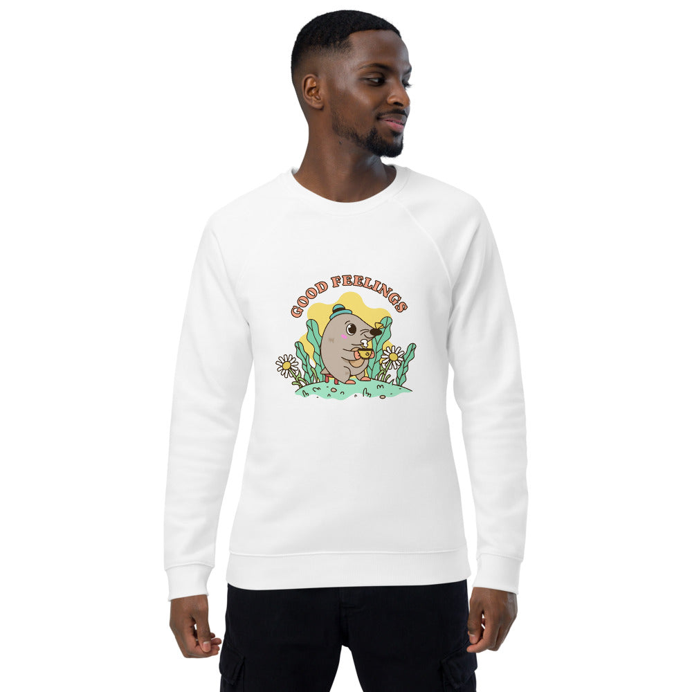 Good feelings | Unisex Organic Raglan Sweatshirt | SOL'S 03567