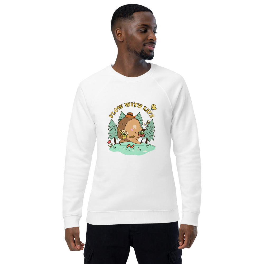 Flow with life | Unisex Organic Raglan Sweatshirt | SOL'S 03567