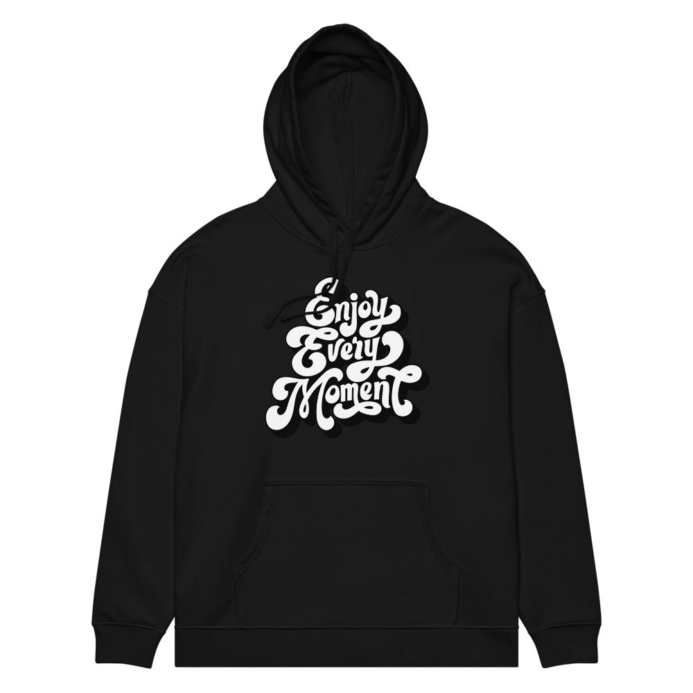 Enjoy every moments white | Unisex Organic Relaxed Slammer 2.0 Hoodie | Stanley/Stella SASU024