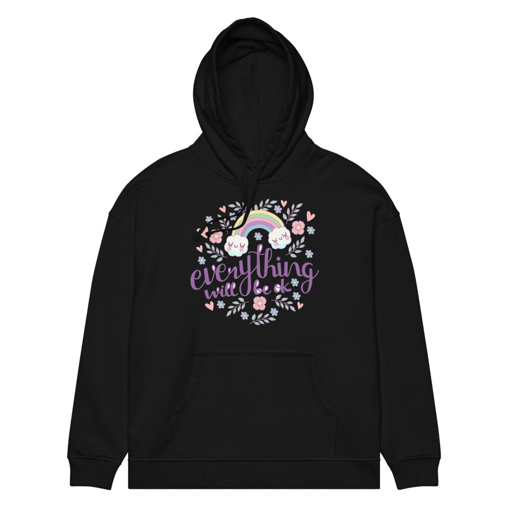 Rainbow - Everything will be ok | Unisex Organic Relaxed Slammer 2.0 Hoodie | Stanley/Stella SASU024