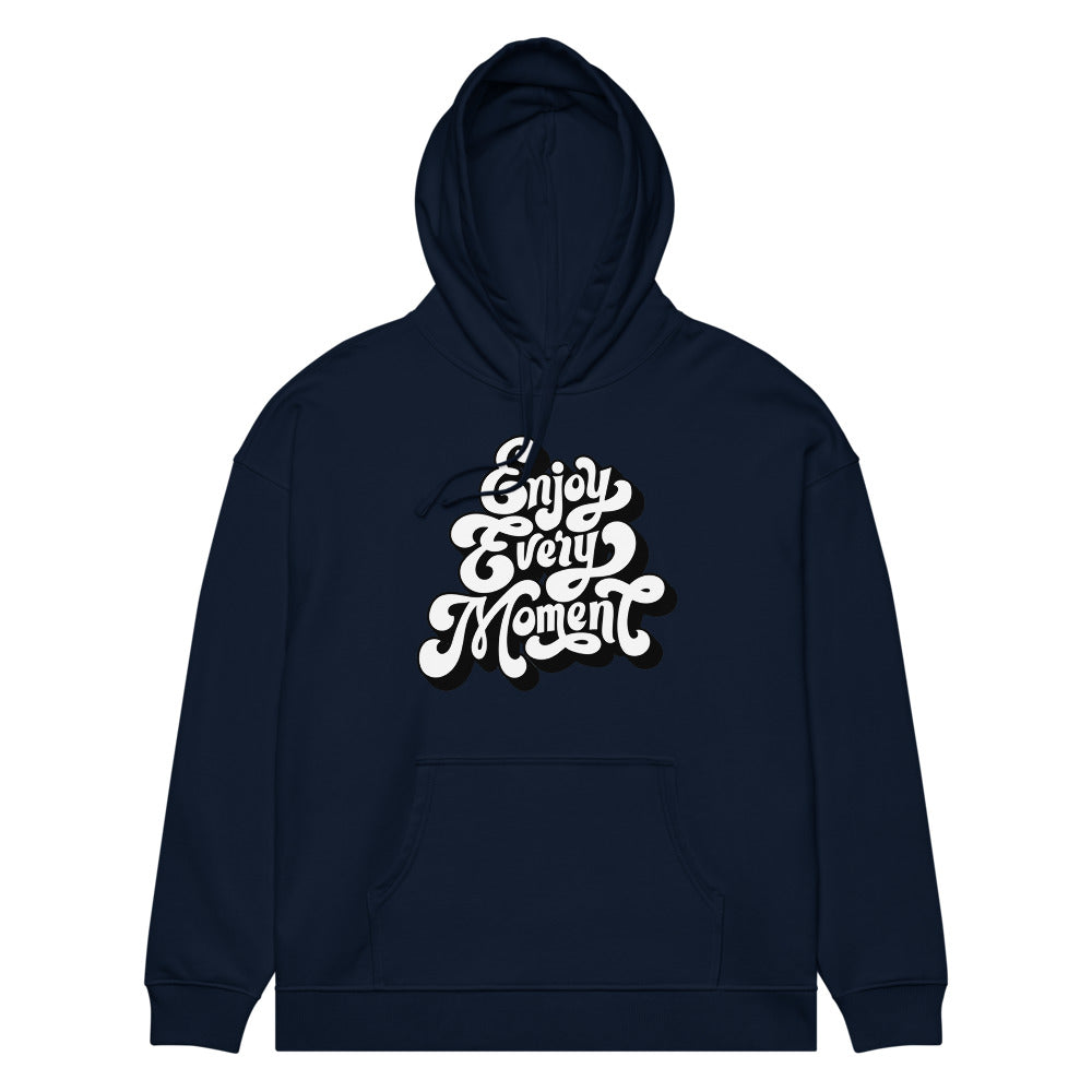 Enjoy every moments white | Unisex Organic Relaxed Slammer 2.0 Hoodie | Stanley/Stella SASU024