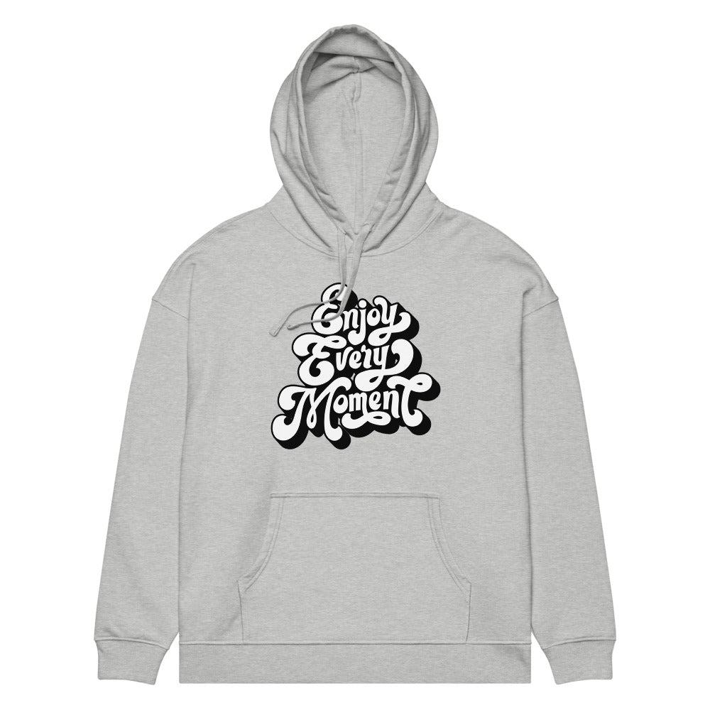 Enjoy every moments white | Unisex Organic Relaxed Slammer 2.0 Hoodie | Stanley/Stella SASU024
