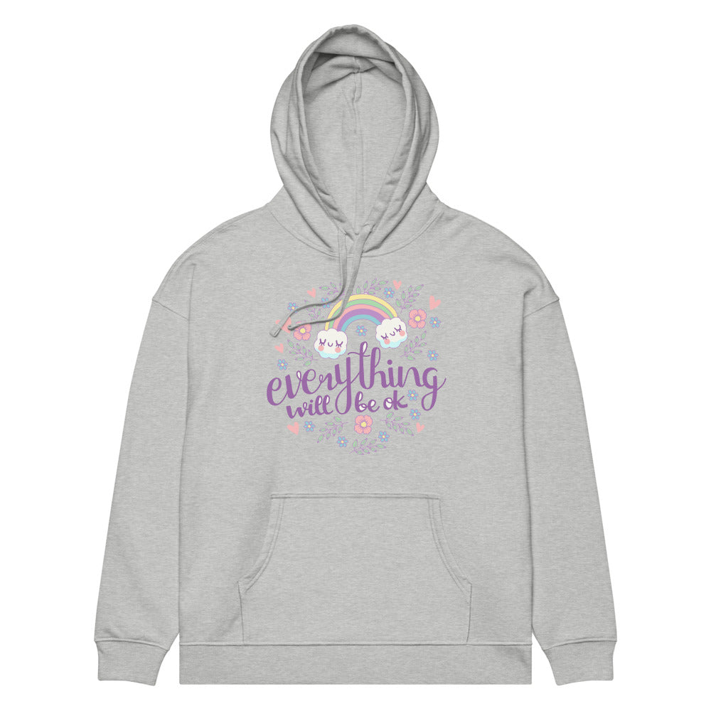 Rainbow - Everything will be ok | Unisex Organic Relaxed Slammer 2.0 Hoodie | Stanley/Stella SASU024