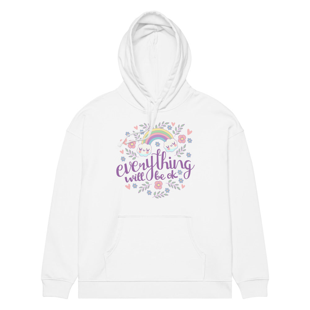 Rainbow - Everything will be ok | Unisex Organic Relaxed Slammer 2.0 Hoodie | Stanley/Stella SASU024