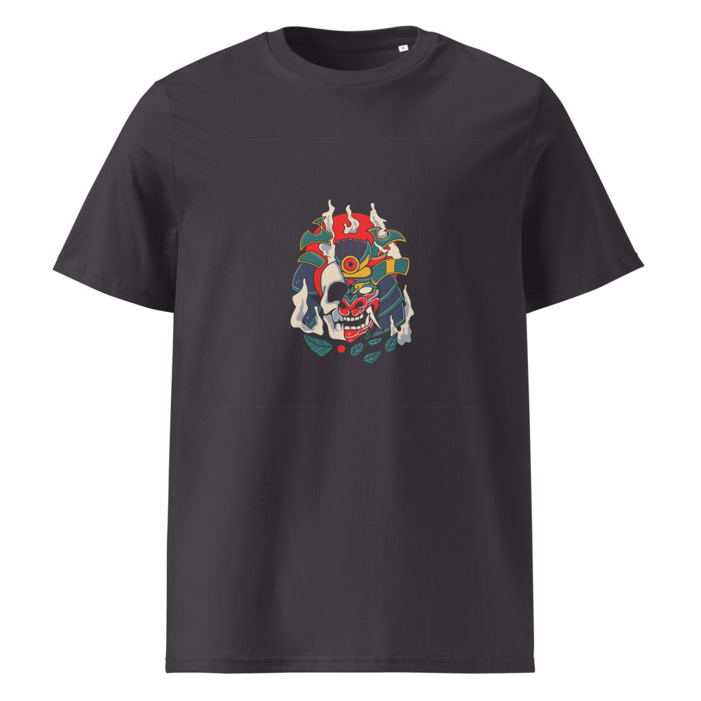 Samurai skull | Unisex Organic Ribbed Neck Creator 2.0 T-Shirt | Stanley/Stella SATU001