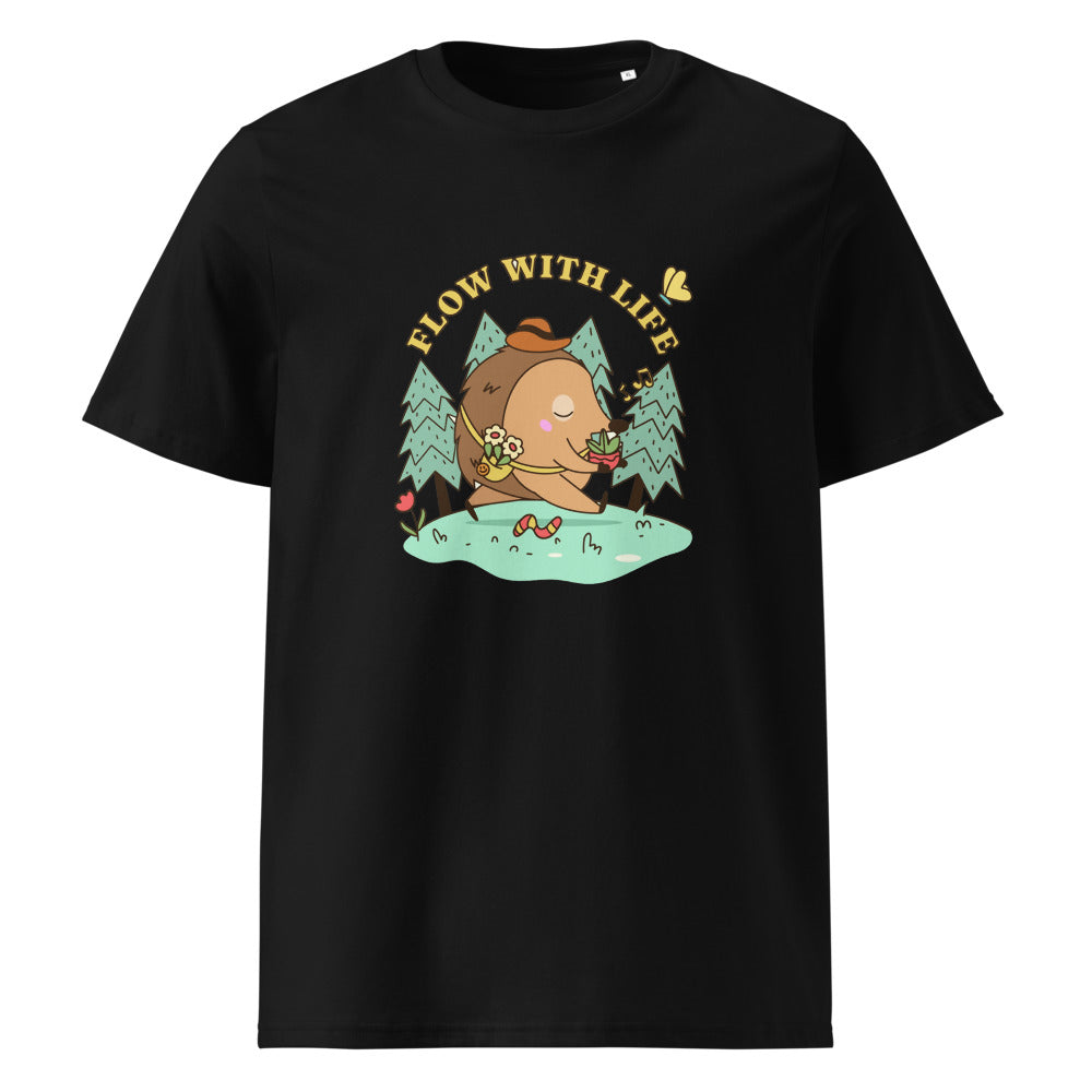 Flow with life | Unisex Organic Ribbed Neck Creator 2.0 T-Shirt | Stanley/Stella SATU001