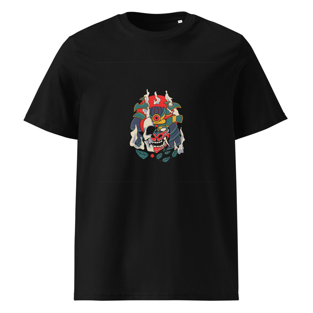 Samurai skull | Unisex Organic Ribbed Neck Creator 2.0 T-Shirt | Stanley/Stella SATU001