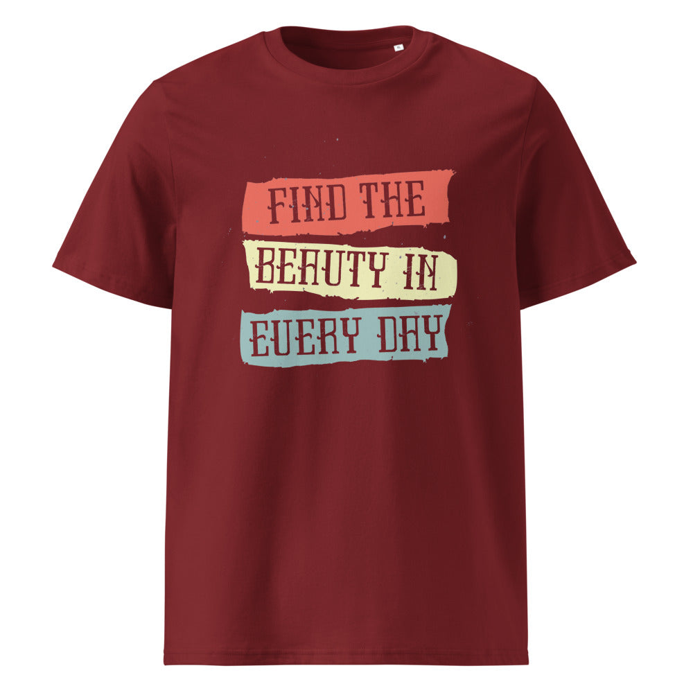 Find the beauty in every day | Unisex Organic Ribbed Neck Creator 2.0 T-Shirt | Stanley/Stella SATU001