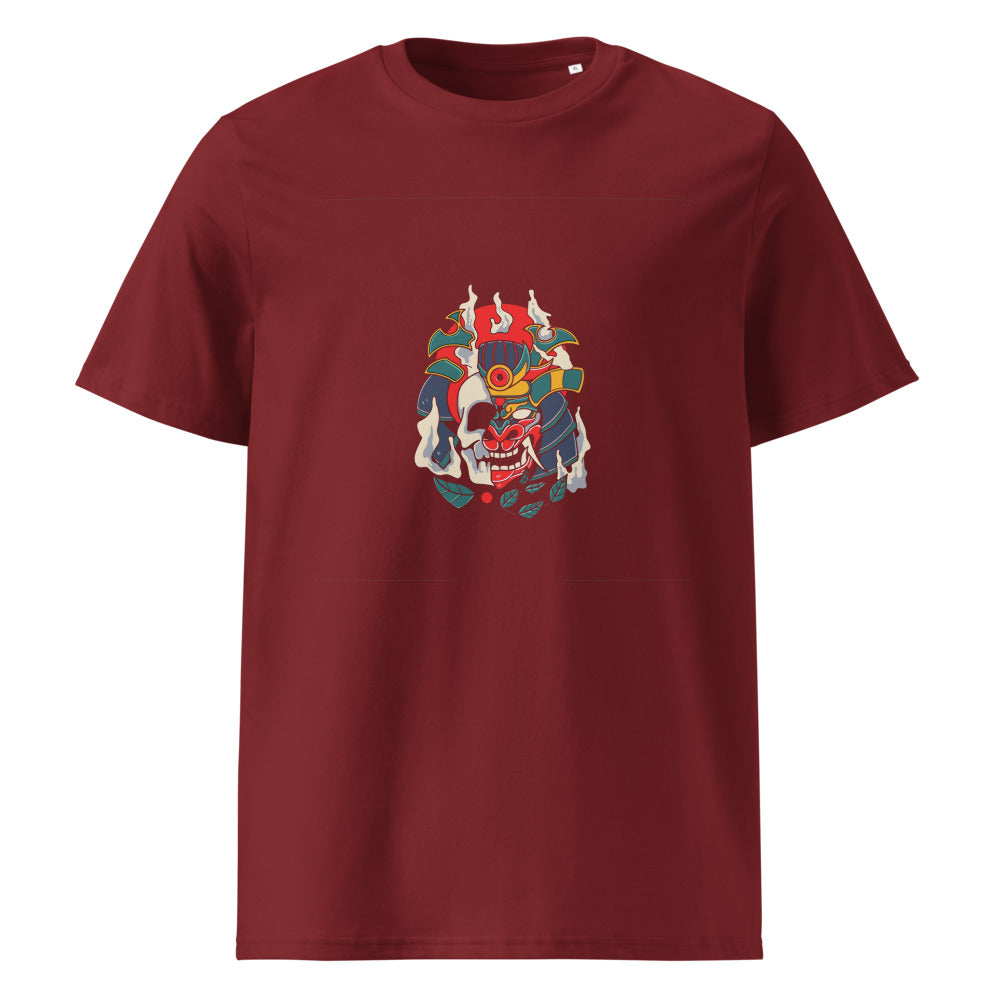 Samurai skull | Unisex Organic Ribbed Neck Creator 2.0 T-Shirt | Stanley/Stella SATU001