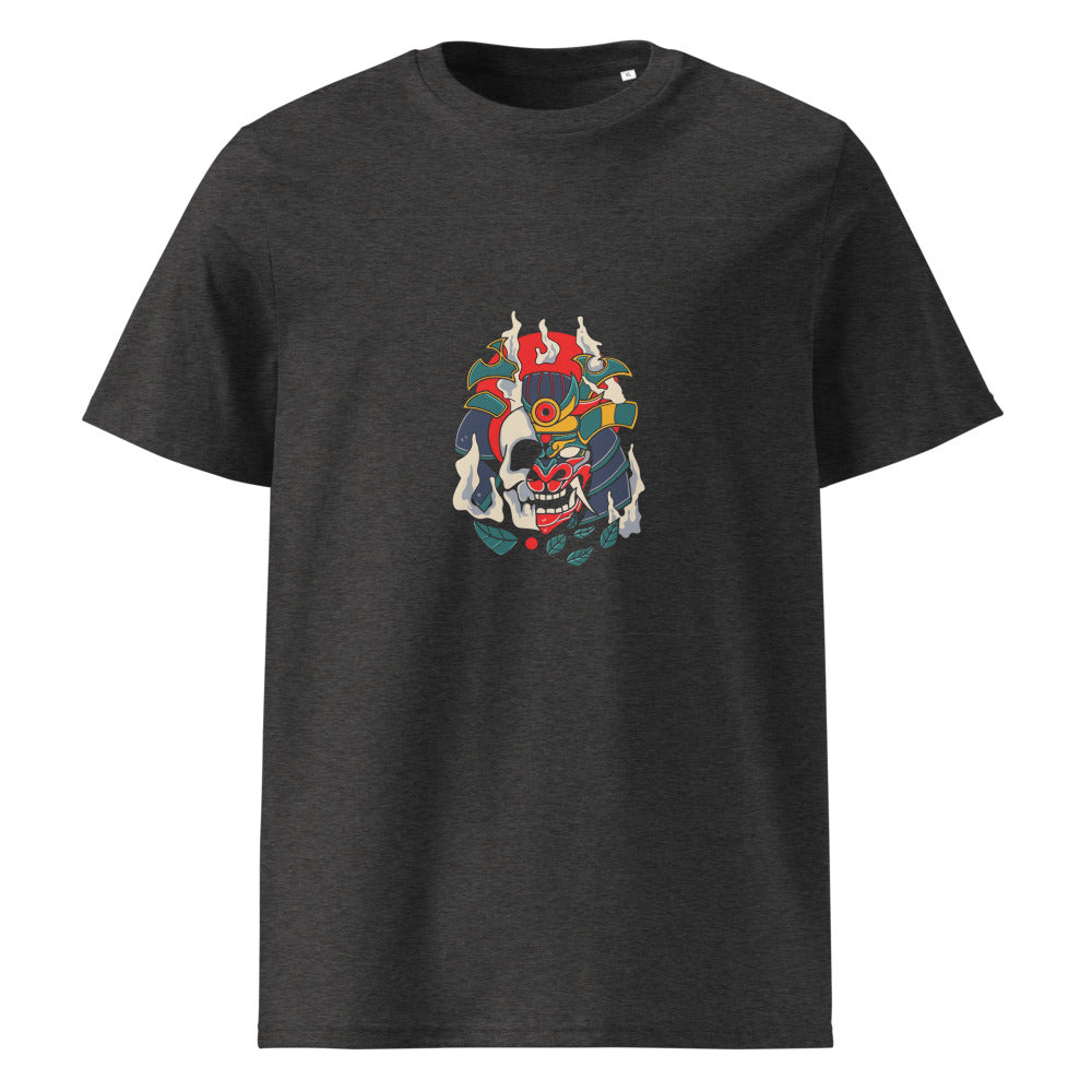 Samurai skull | Unisex Organic Ribbed Neck Creator 2.0 T-Shirt | Stanley/Stella SATU001