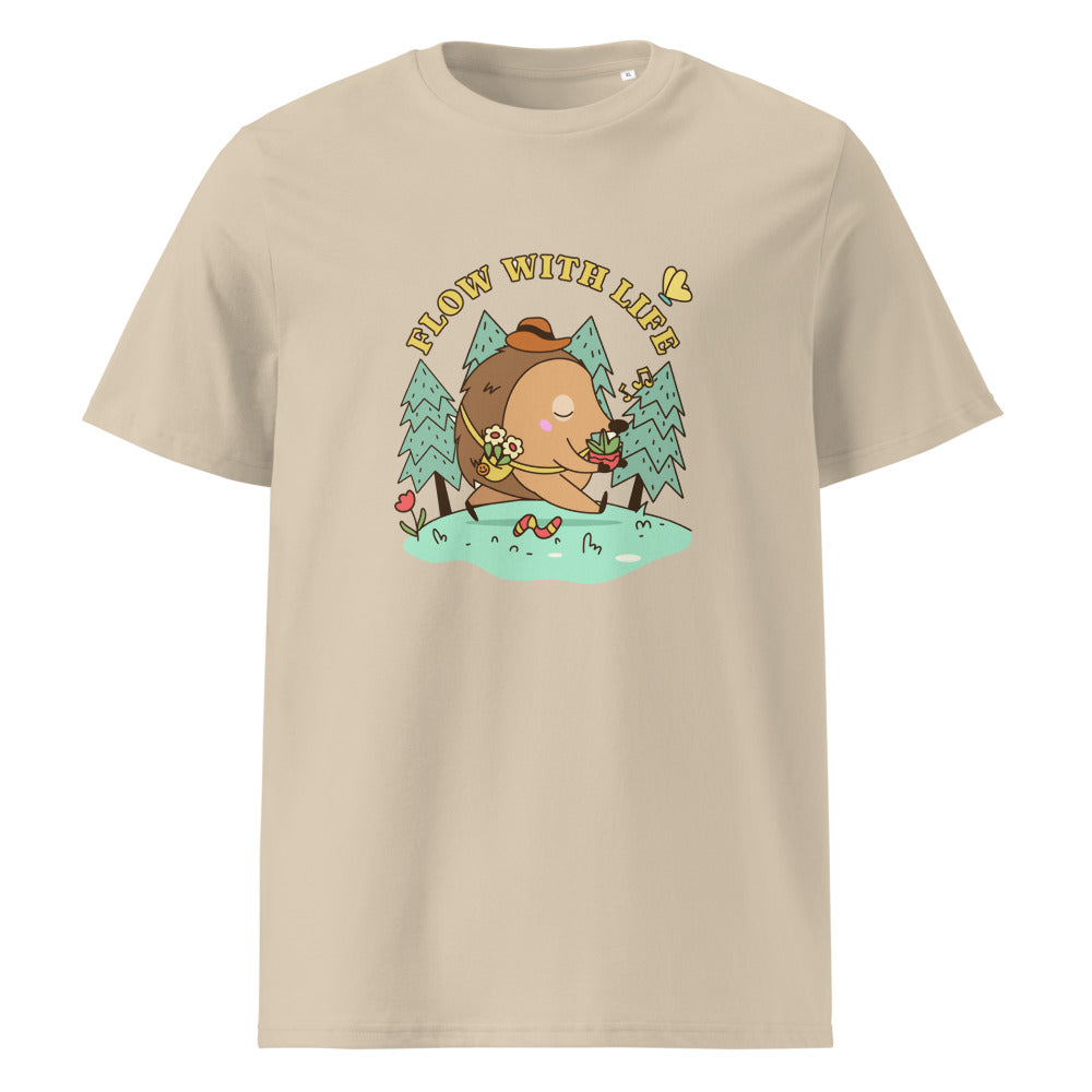 Flow with life | Unisex Organic Ribbed Neck Creator 2.0 T-Shirt | Stanley/Stella SATU001