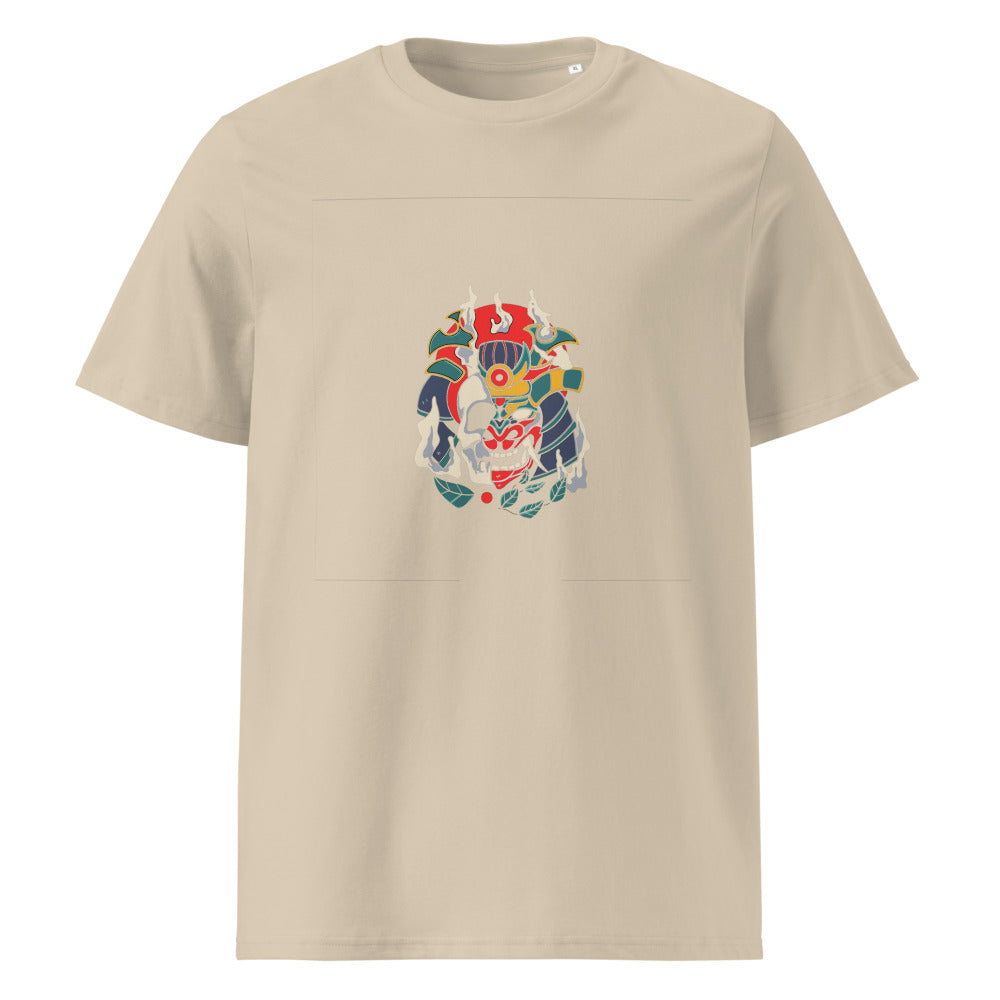 Samurai skull | Unisex Organic Ribbed Neck Creator 2.0 T-Shirt | Stanley/Stella SATU001