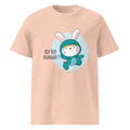 Green rabbit - HIP HIP HOORAAAY | Unisex Organic Ribbed Neck Creator 2.0 T-Shirt | Stanley/Stella SATU001
