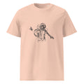 Black & white space travel man | Unisex Organic Ribbed Neck Creator 2.0 T-Shirt | Stanley/Stella SATU001