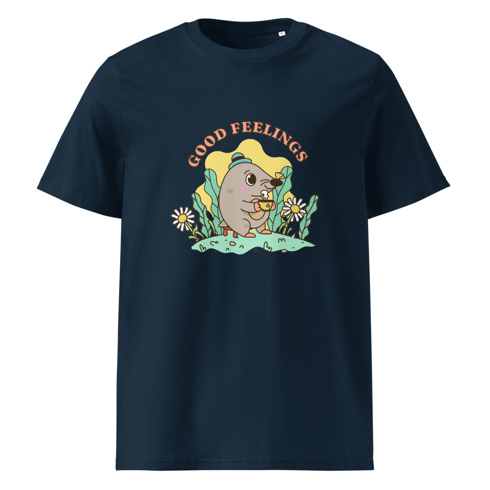 Good feelings | Unisex Organic Ribbed Neck Creator 2.0 T-Shirt | Stanley/Stella SATU001