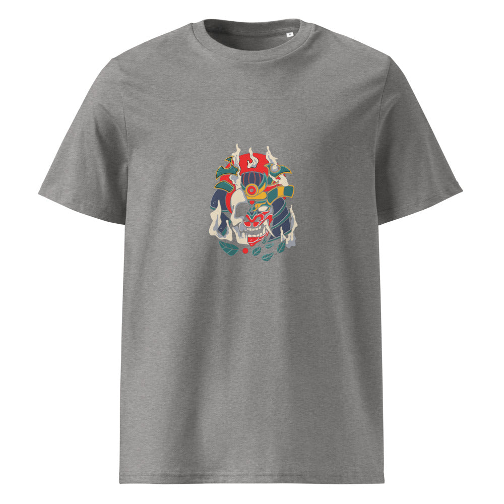 Samurai skull | Unisex Organic Ribbed Neck Creator 2.0 T-Shirt | Stanley/Stella SATU001