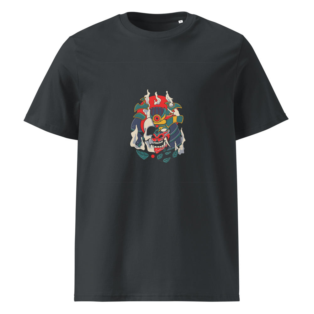 Samurai skull | Unisex Organic Ribbed Neck Creator 2.0 T-Shirt | Stanley/Stella SATU001