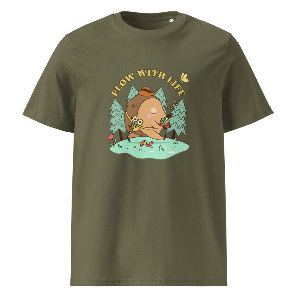 Flow with life | Unisex Organic Ribbed Neck Creator 2.0 T-Shirt | Stanley/Stella SATU001
