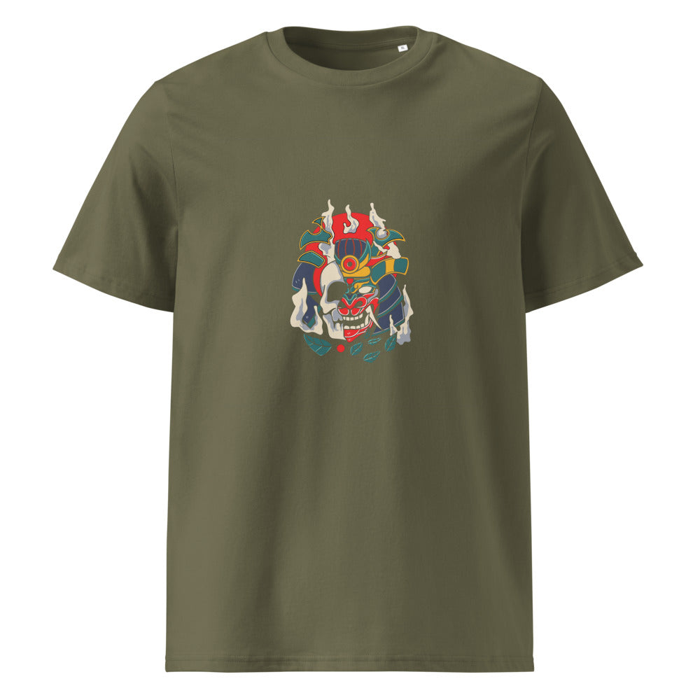 Samurai skull | Unisex Organic Ribbed Neck Creator 2.0 T-Shirt | Stanley/Stella SATU001