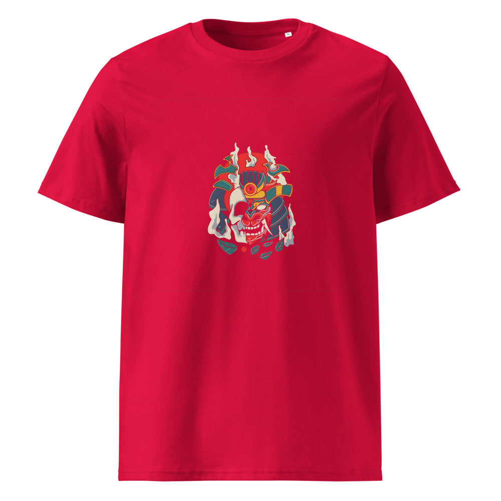Samurai skull | Unisex Organic Ribbed Neck Creator 2.0 T-Shirt | Stanley/Stella SATU001