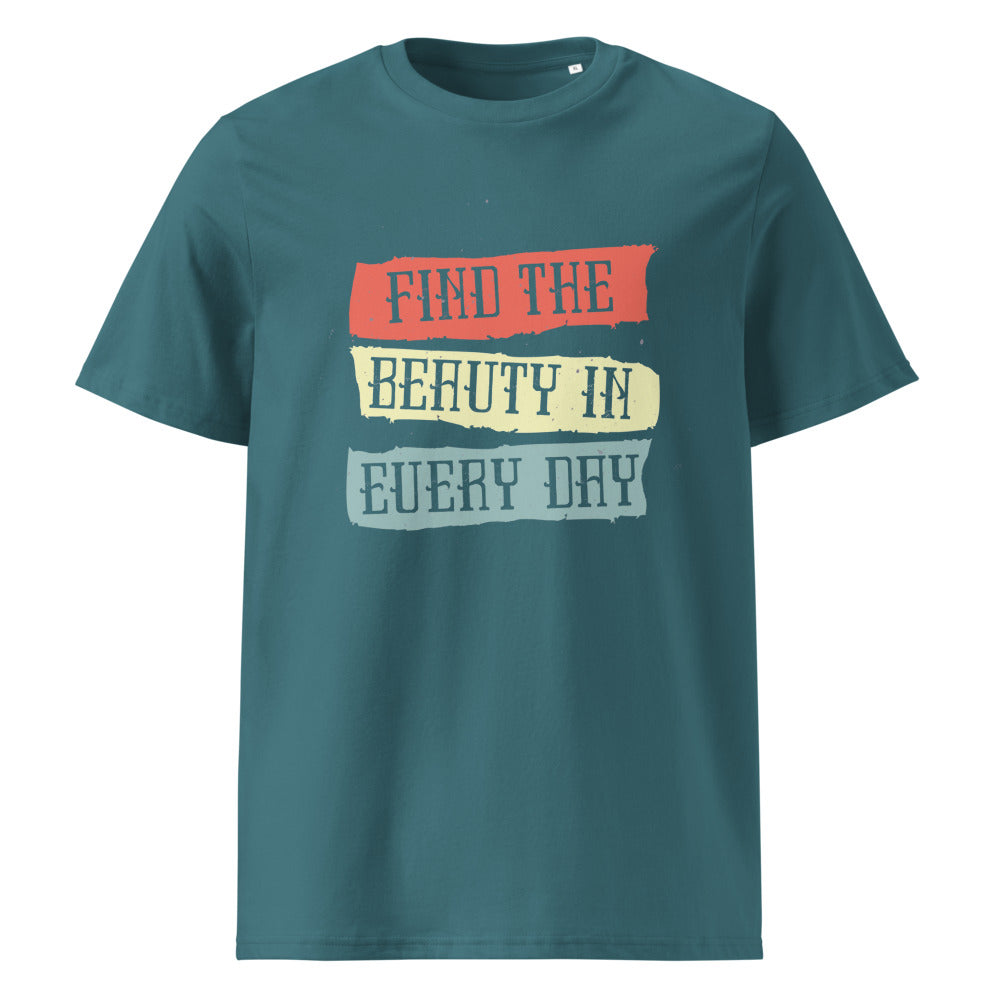 Find the beauty in every day | Unisex Organic Ribbed Neck Creator 2.0 T-Shirt | Stanley/Stella SATU001