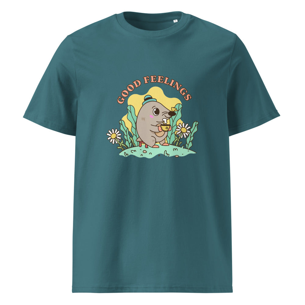 Good feelings | Unisex Organic Ribbed Neck Creator 2.0 T-Shirt | Stanley/Stella SATU001