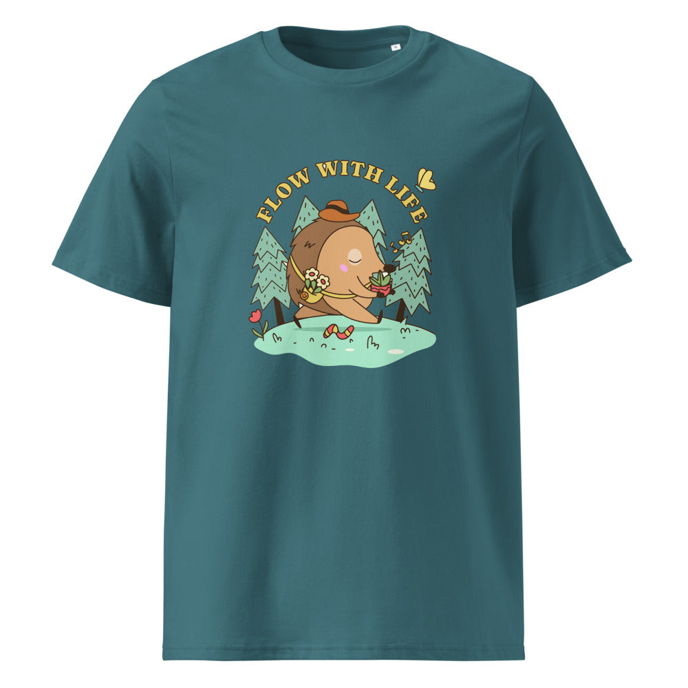 Flow with life | Unisex Organic Ribbed Neck Creator 2.0 T-Shirt | Stanley/Stella SATU001