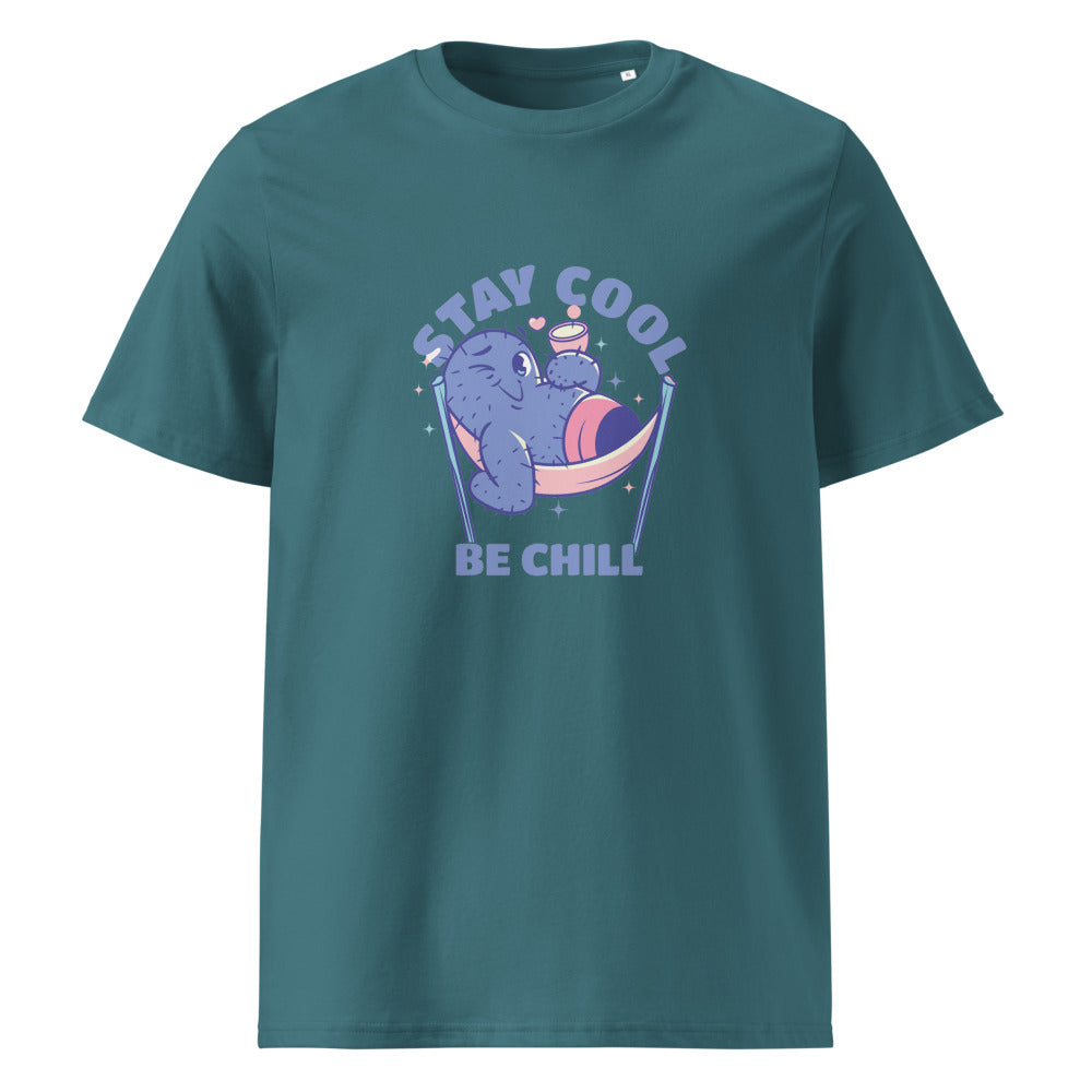 Stay cool be chill | Unisex Organic Ribbed Neck Creator 2.0 T-Shirt | Stanley/Stella SATU001
