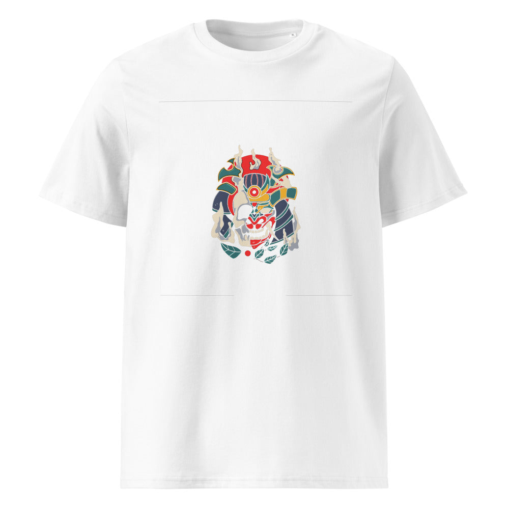 Samurai skull | Unisex Organic Ribbed Neck Creator 2.0 T-Shirt | Stanley/Stella SATU001
