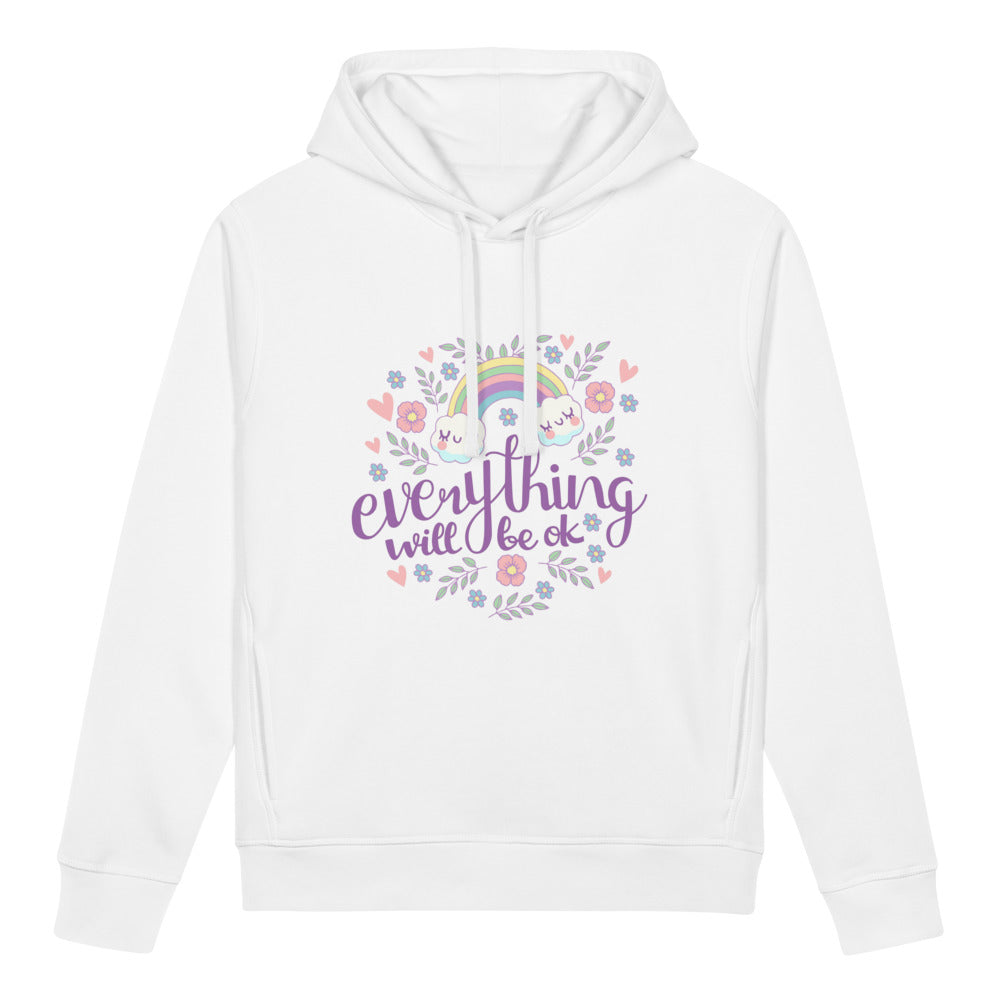 Rainbow - Everything will be ok | Unisex Organic Side Pocket Sounder Hoodie | Stanley/Stella SASU012
