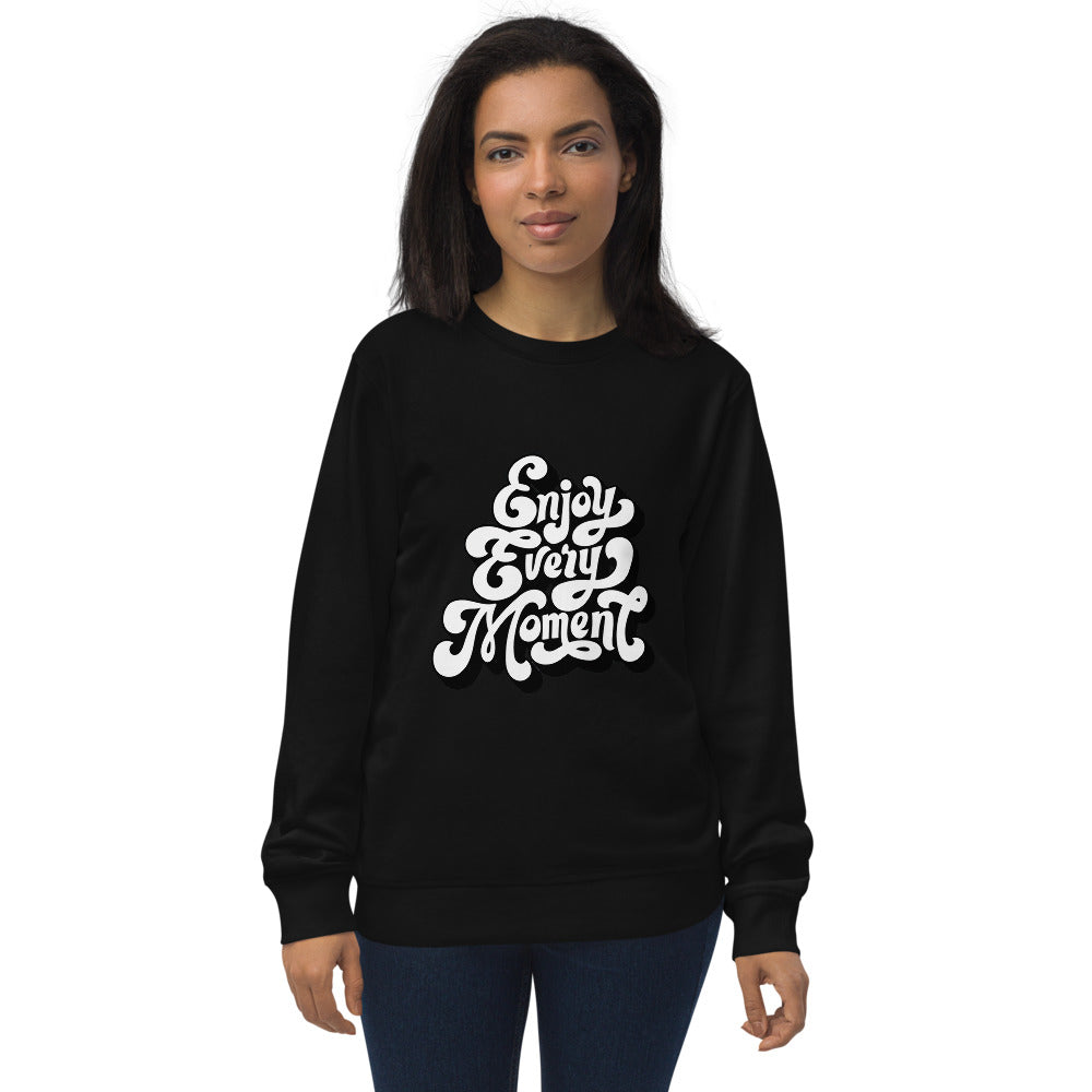 Enjoy every moments white | Unisex Organic Sweatshirt | SOL'S 03574