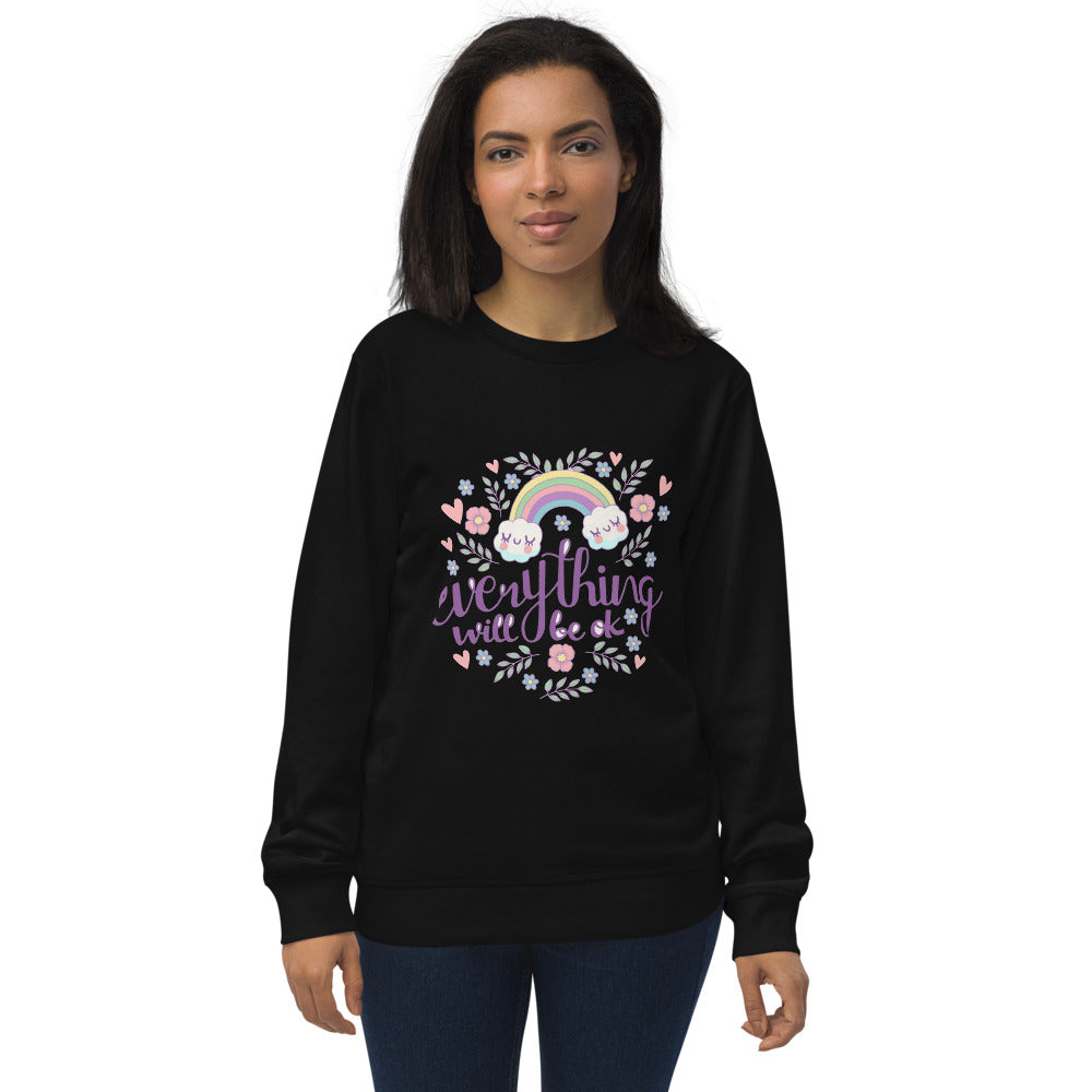 Rainbow - Everything will be ok | Unisex Organic Sweatshirt | SOL'S 03574