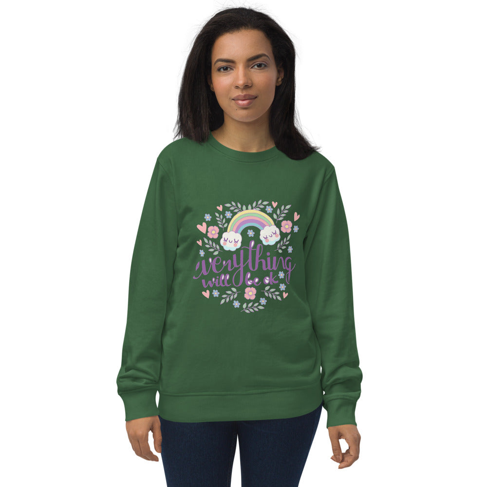 Rainbow - Everything will be ok | Unisex Organic Sweatshirt | SOL'S 03574