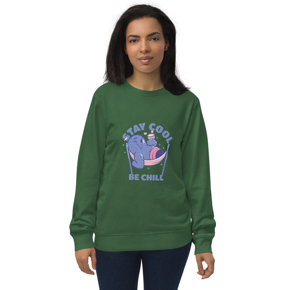 Stay cool be chill | Unisex Organic Sweatshirt | SOL'S 03574
