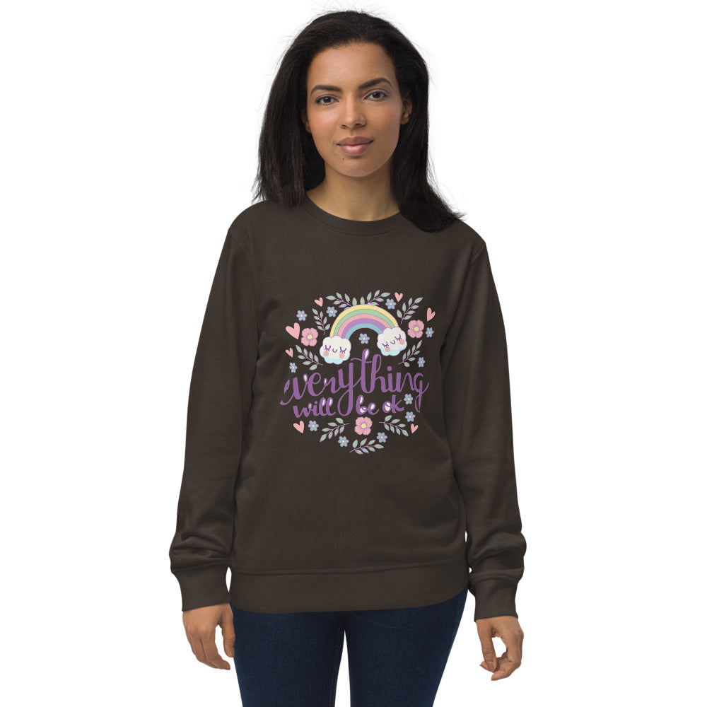 Rainbow - Everything will be ok | Unisex Organic Sweatshirt | SOL'S 03574