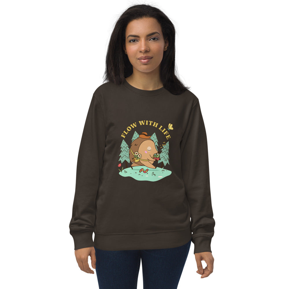 Flow with life | Unisex Organic Sweatshirt | SOL'S 03574