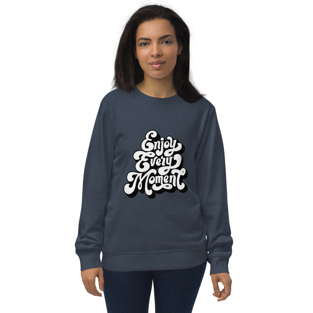 Enjoy every moments white | Unisex Organic Sweatshirt | SOL'S 03574
